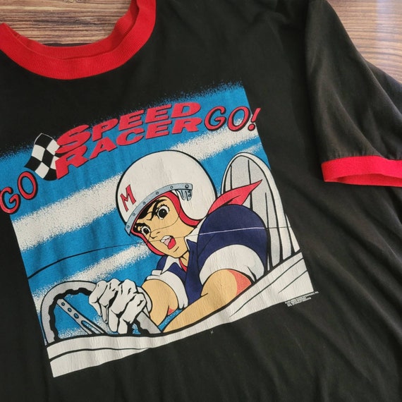 Stanley Desantis Speed Racer Ringer Tee Black Red XL - Etsy