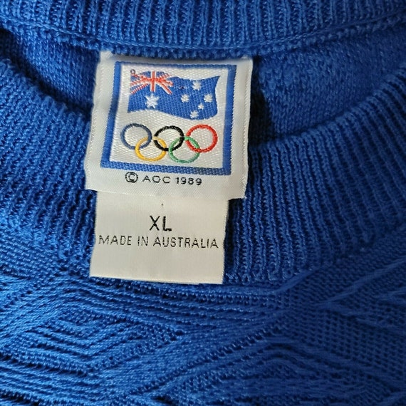 Vintage COOGI Australia Sydney Olympics Blue Crew… - image 2