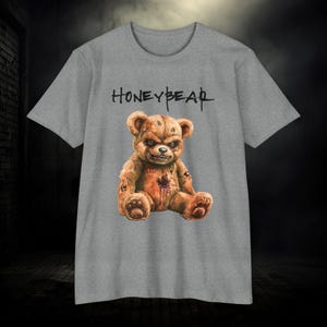 Evil Teddy Bear Graphic T-Shirt: Unisex Halloween Horror Top