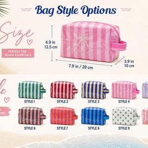 Personalized Waterproof PVC Makeup Bag, Custom Name Cosmetic Pouch, Toiletry Bag, Bridesmaid Gift, Bachelorette Party Favor image 6