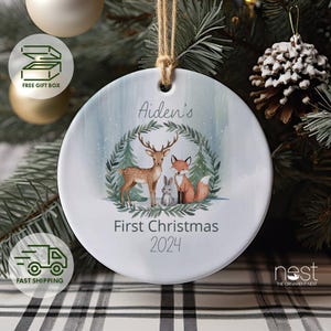 First Christmas Ornaments, Personalized Christmas Ornament, 2024 Christmas Decoration, Baby&#39;s First Christmas Keepsake