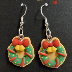 Christmas Wreath Earrings