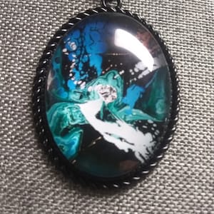 Swirling Blue Pendant