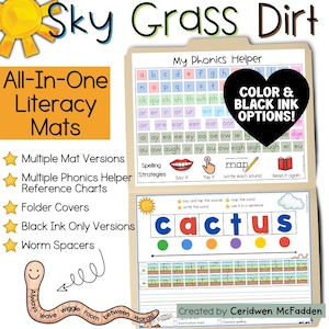 Phonics Worksheets | Phonics Folder | 20+ Word Mapping Mats | Elkonin Boxes | Science of Reading | Handwriting Practice | Reference Charts