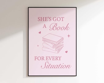 She's got a book for every situation: Digital Download / Booktok Merch / Probably Reading Romantasy