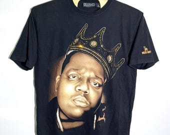 Brooklyn Mint Biggie Smalls Crown Graphic Tee Hip Hop Rap XXL 2005 Y2K Notorious