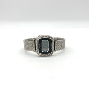 Phasar Digital Watch Sears Roebuck Y450-4290 Silver Tone Rope Bezel Vintage image 3