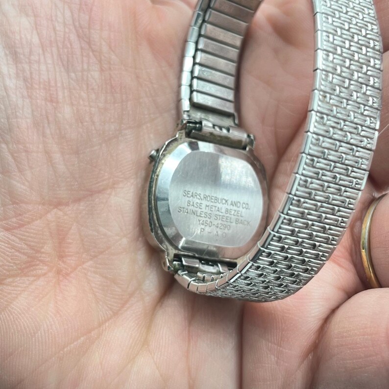 Phasar Digital Watch Sears Roebuck Y450-4290 Silver Tone Rope Bezel Vintage image 5