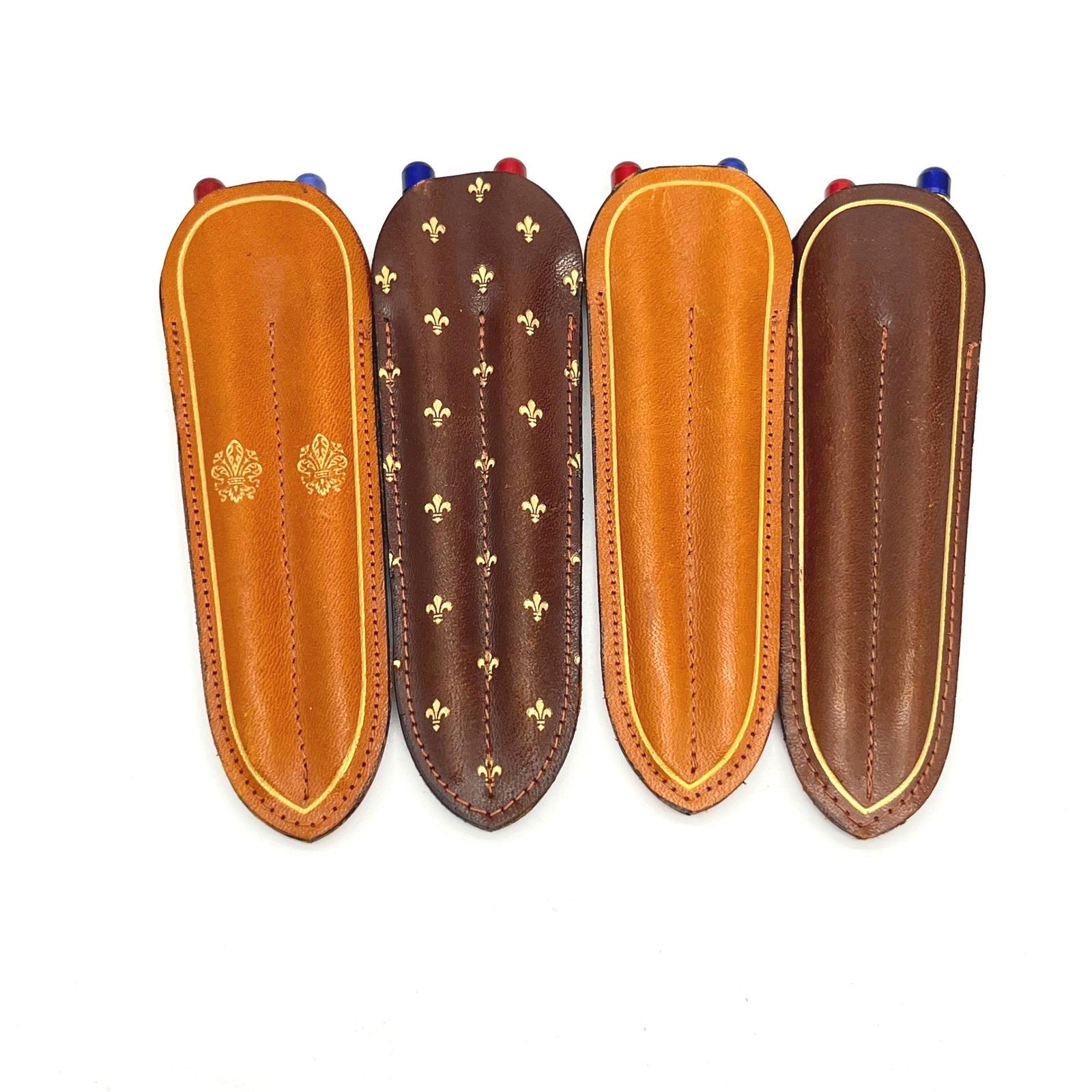 Tecno 62 Italy Gold Fitzpatrick's Supermarket Pen Set in Leather