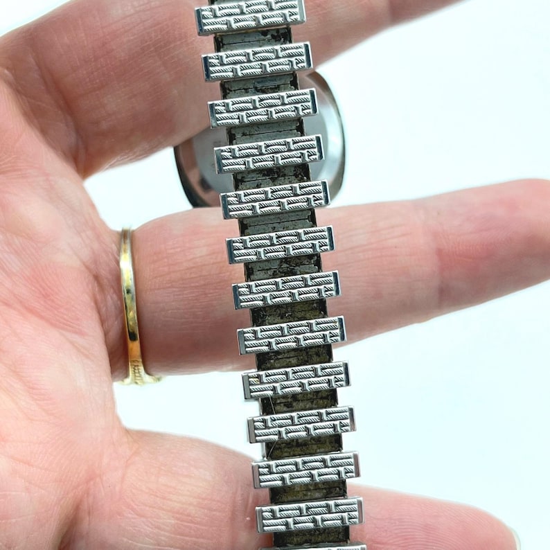 Phasar Digital Watch Sears Roebuck Y450-4290 Silver Tone Rope Bezel Vintage image 9