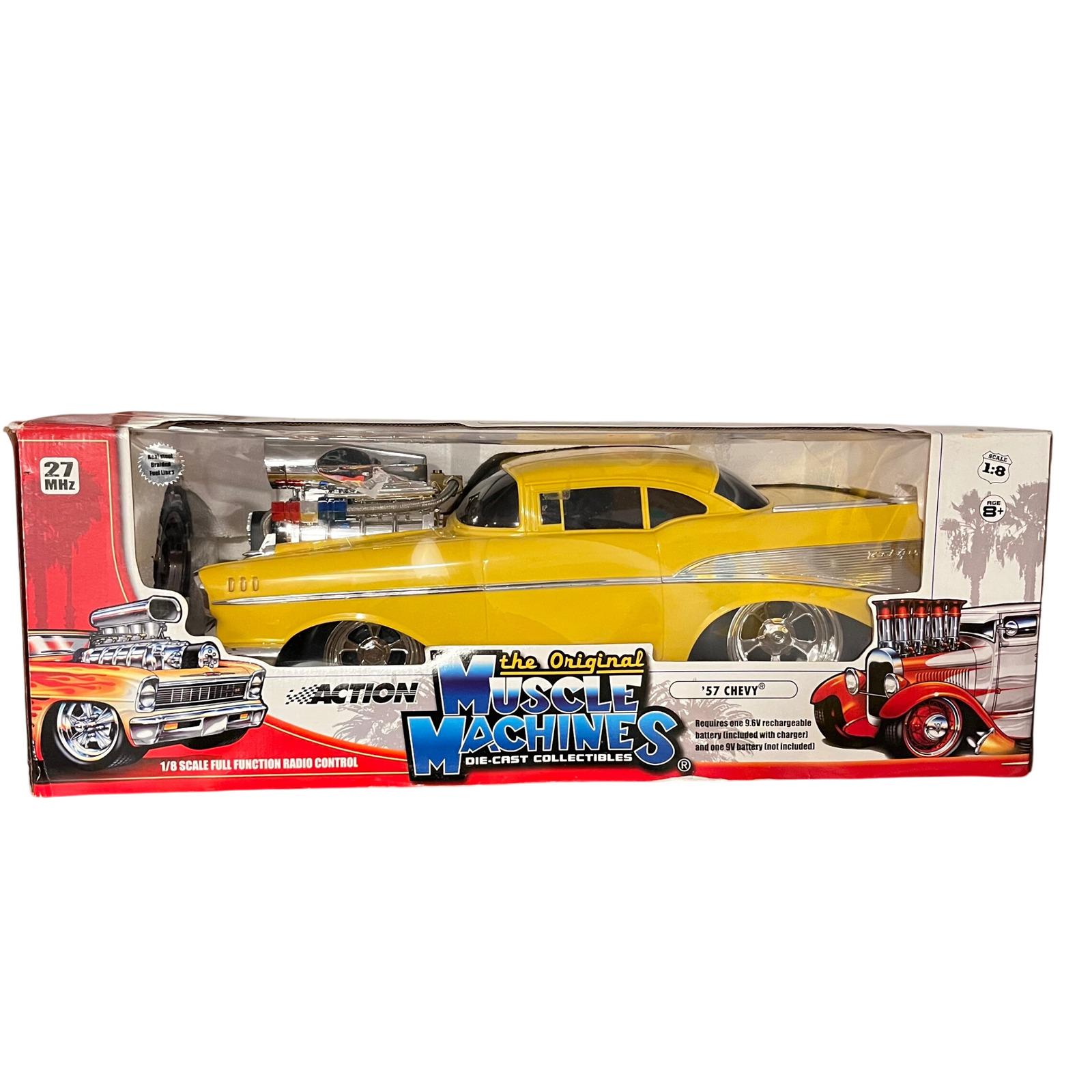 Vintage Action Muscle Machines 57 Chevy Die Cast 1:8 Scale Radio