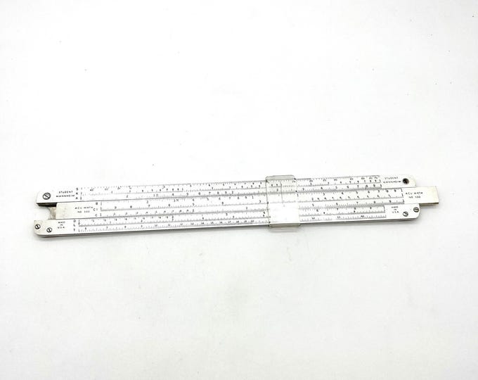 ACU MATH Student Mannheim Slide Rule No. 500 Vintage Made in USA - Etsy