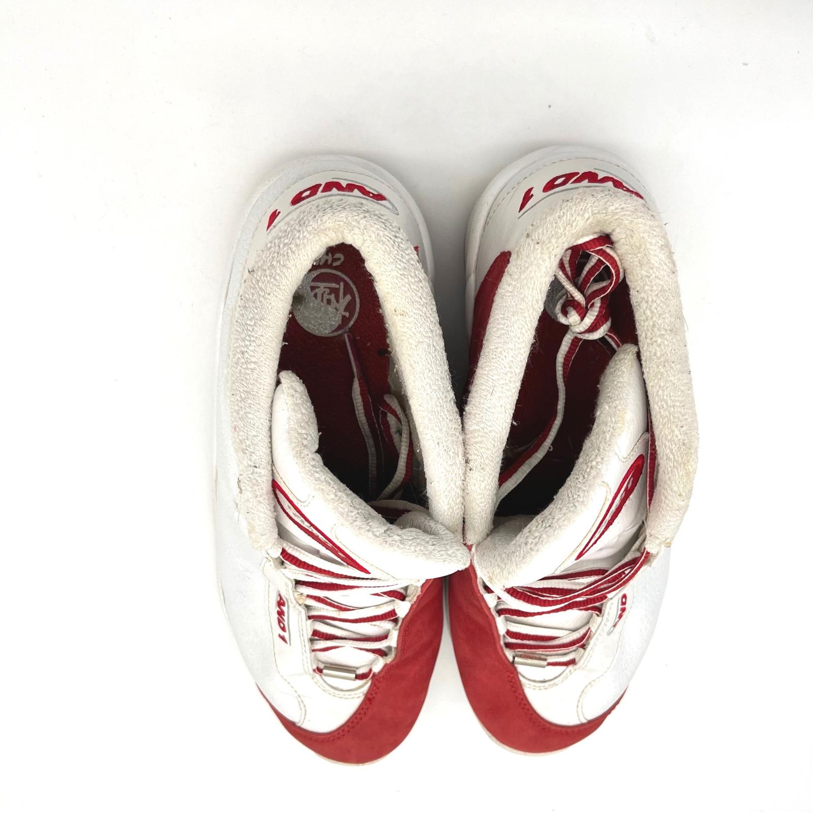 And1 Tai Chi‎ 2002 Mens Basketball Shoes 9 White Red Sneakers Athletic 20024939 AND1 Tai Chi Basketball Shoes for Men | Indoor or Outdoor  main image 4
