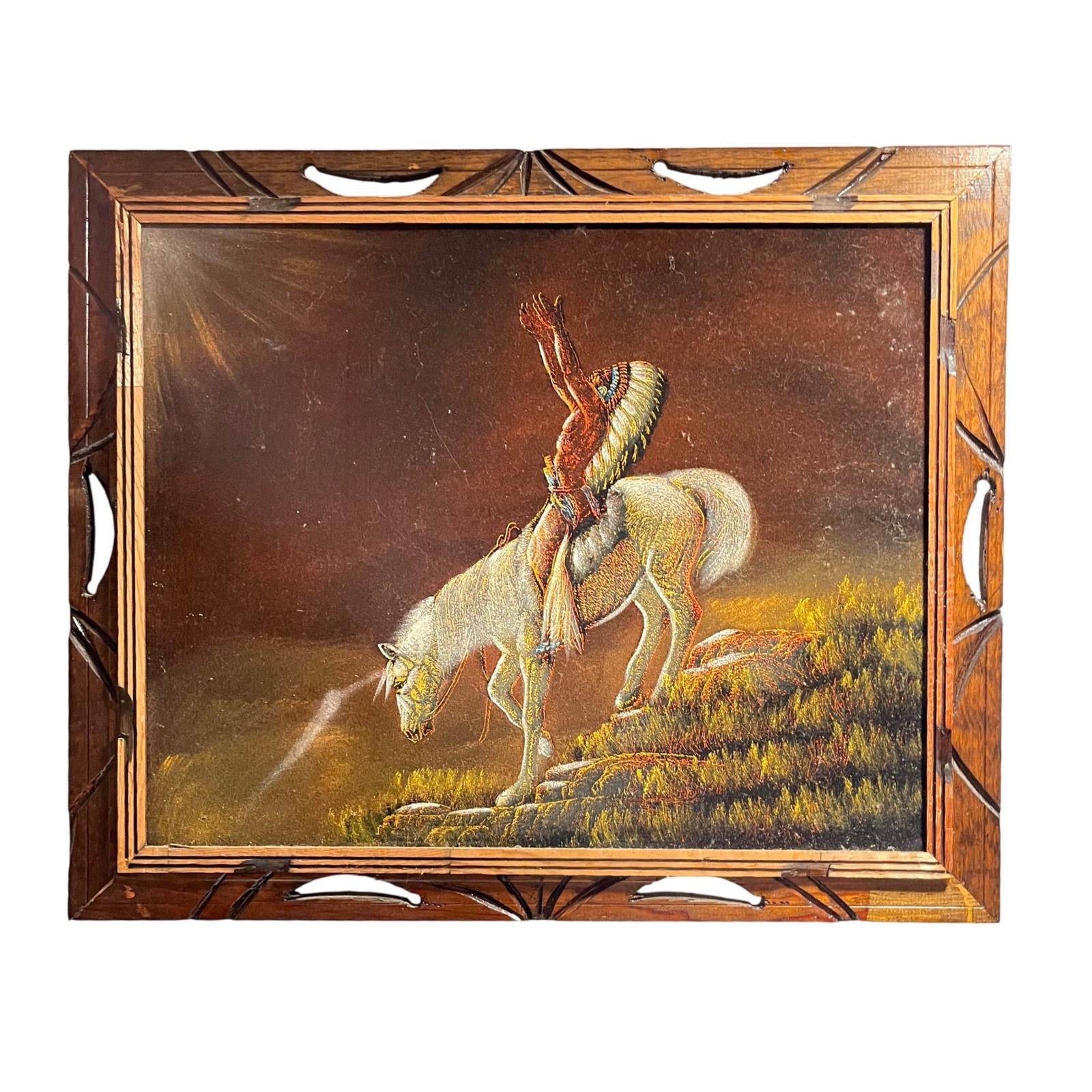 Velvet Painting Native Americans - Etsy