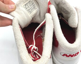 And1 Tai Chi‎ 2002 Mens Basketball Shoes 9 White Red Sneakers Athletic 20024939 And1 Tai Chi 2002 Mens Basketball Shoes 9 White Red Sneakers  main image 3