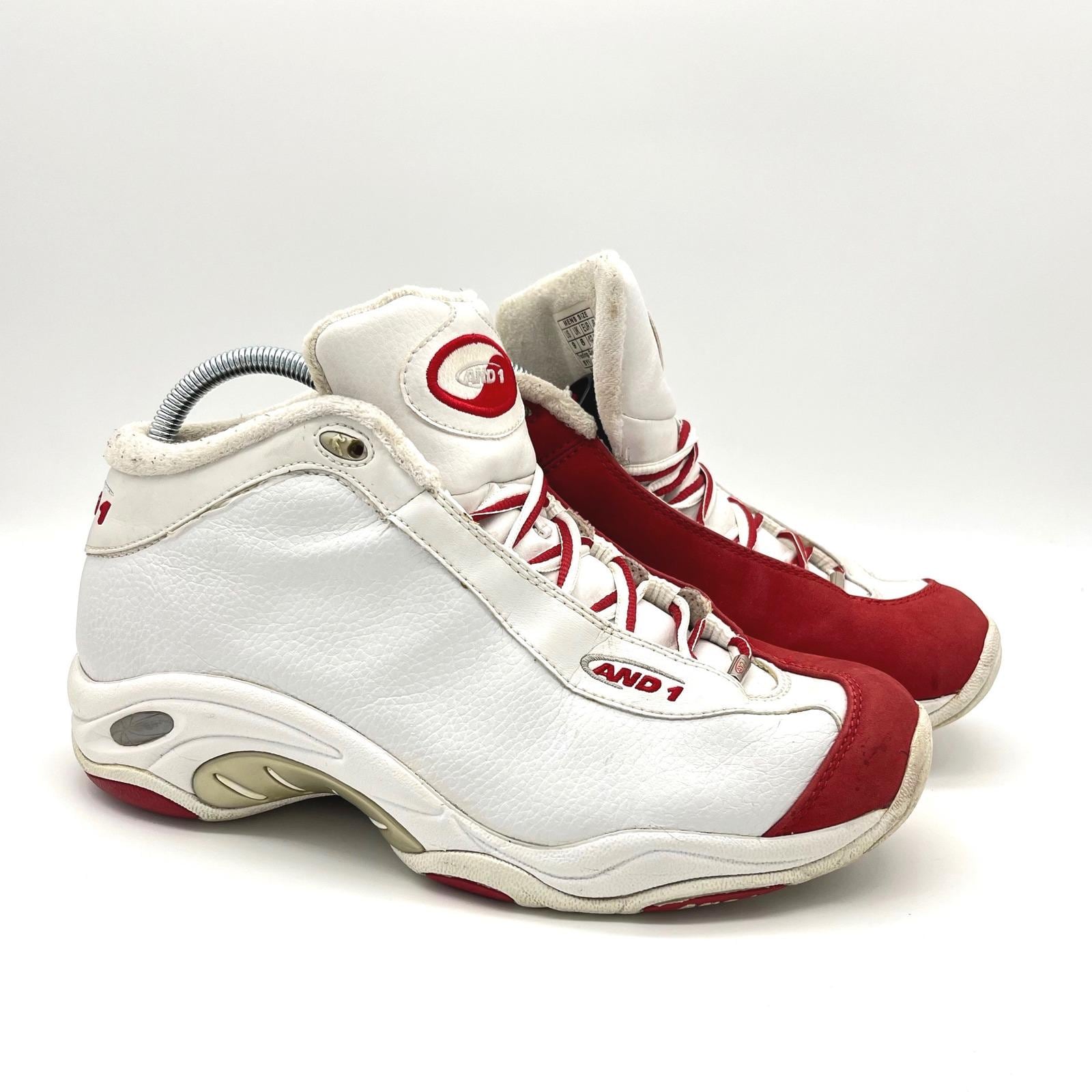 and1 shoes red and white
