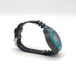 Vintage Timex Ironman Triathlon Indiglo Digital Watch Teal Purple 8 Lap 760 Bild 5