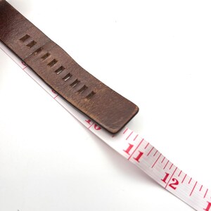 Fossil JR-9120 Big Tic Digital Watch Stainless Steel Brown Leather Strap Retro image 15