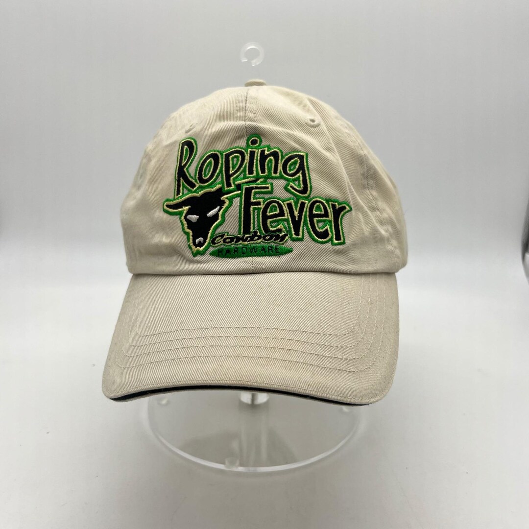 Roping Fever Cowboy Hardware Baseball Cap Hat Tan Get A Grip ...
