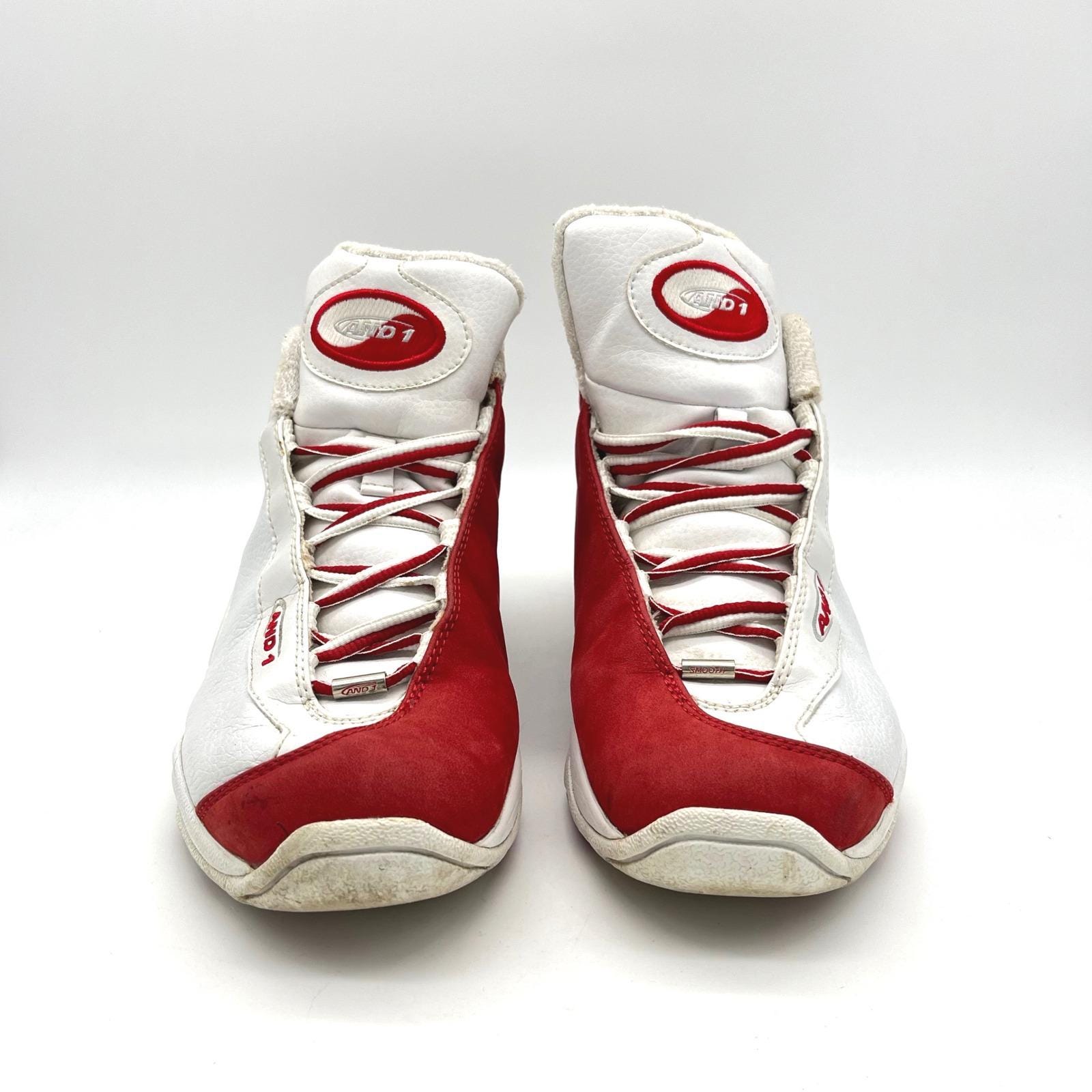 And1 Tai Chi 2002 Mens Basketball Shoes 9 White Red Sneakers