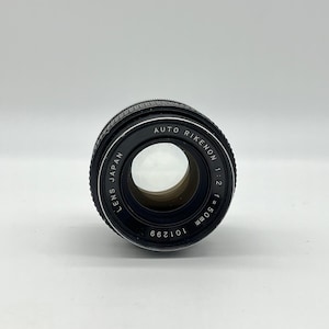 Auto Rikenon 1:2 f=50mm Lens Japan Camera Photography Prime Lens