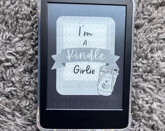 Kindle Girlie- Kindle Lock Screens EPUB Kindle Screensaver Kindle Background Kindle BookTok Bookish Digital Download Cutesy