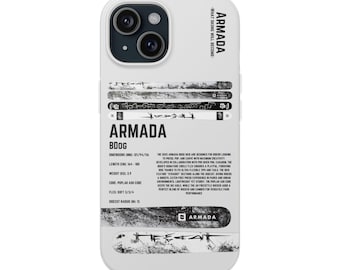 Armada BDog Skiing Phone Case Snowboard and Ski Gear Design, iPhone Protective Case, Snow Sports Gift for Skiers