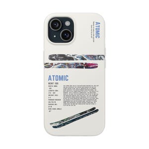 Atomic Bent 100s Skiing Phone Case Snowboard and Ski Gear Design, iPhone Schutzhülle, Geschenk für Skifahrer
