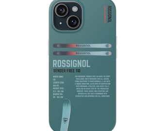Rossignol Sender Free 110 Skiing Phone Case Snowboard and Ski Gear Design, iPhone Protective Case, Snow Sports Gift for Skiers
