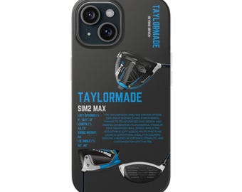 TaylorMade Golf Phone Case | Golf Club Aesthetic iPhone 15/14/13 Pro Max Cover | Golf Gift for Men | Golf Lover Accessory | Golf iPhone Case