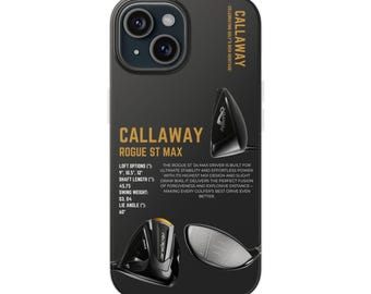 Callaway Golf Phone Case | Golf Club Aesthetic iPhone 15/14/13 Pro Max Case | Golf Gift for Him | Golf Accessory | Golfer Phone Cover