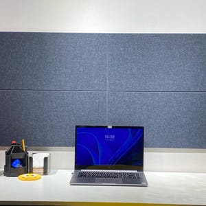Rectangle Sound Absorbing Wall Panel &quot;TranquilTone&quot; with chamfer