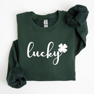 Lucky Shamrock Sweatshirt: Unisex St Patrick&#39;s Day Sweater