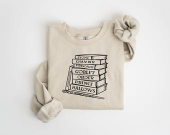 Wizard Books Sweatshirt, HP Fan Gift, Wizard Lover Gift, Hp Fall Sweatshirt, Universal Studios Trip Sweatshirt, Universal Studious Family