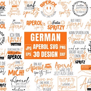 German Aperol svg Bundle, Aperol jaunt svg, Aperol Spritz Tour, Holy Aperoli svg, Plotterdatei svg, Aperol Shirt svg, Alkohol svg, Schnittdateien