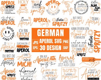 German Aperol svg Bundle, Aperol jaunt svg, Aperol Spritz Tour, Holy Aperoli svg, Plotterdatei Svg, Aperol Shirt svg, Alcohol svg, Cut files