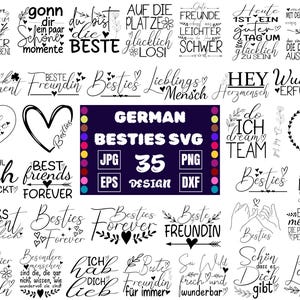Arquivo de plotter alemão Melhor amigo, Pacote de melhores amigos Svg, Melhores amigos Svg, Pessoa favorita, Amizade feminina, Bff svg, Silhueta, Arquivos de corte