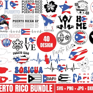 Pacote Porto Rico Svg, Boricua Svg, Latina Svg, Porto Rico Png, Sapo Porto Rico, Taino Svg, Garita Svg, Puerto Flag Svg, Coqui Svg