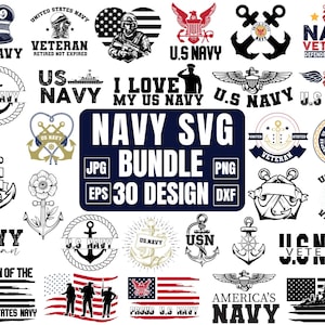 Paquete Svg de la Marina de EE. UU., Svg de ancla del jefe de la Marina de EE. UU., Vector svg de ancla del jefe de la USN, Svg de barco, Svg militar de la Marina de EE. UU., Archivo de corte para Cricut, Silhouette