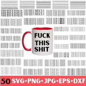 Roligt "Fuck This Shit"-muggpaket: Sarkastisk present (digitala filer)