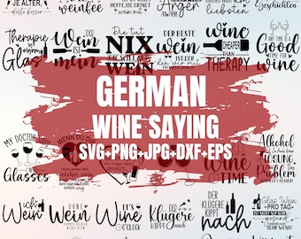 German plotter file Wine Sayings Bundle, Wine svg, Wine Sayings svg - Cricut, Wine o clock,Alcohol svg, Coaster Sayings, Studio plotter file