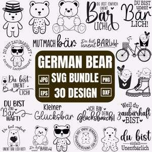 Plotter file Bear, You are indispensable to me, Magical, Lucky bear, Rub ons - Plotter file Indispensable, Laser file Bear, vector bear art