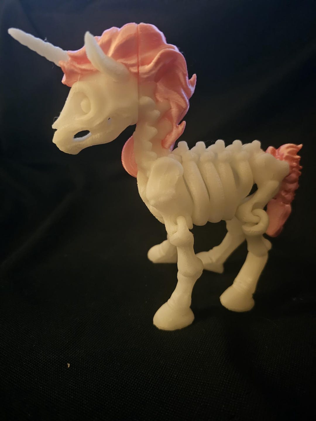 Glow-in-the-dark Articulated Unicorn Skeleton 3D Printed Toy - Etsy