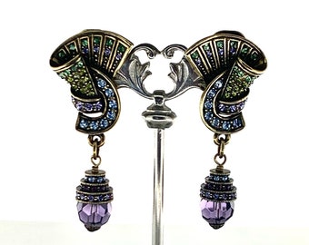 HEIDI DAUS Earrings Decadent Swarovski Crystals Vintage Beauties