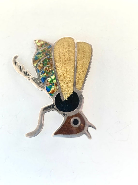 Jeronimo Fuentes Insect Bug Vintage Pin Sterling … - image 4