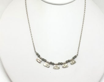 Silpada Pyrite Sterling Vintage  Necklace