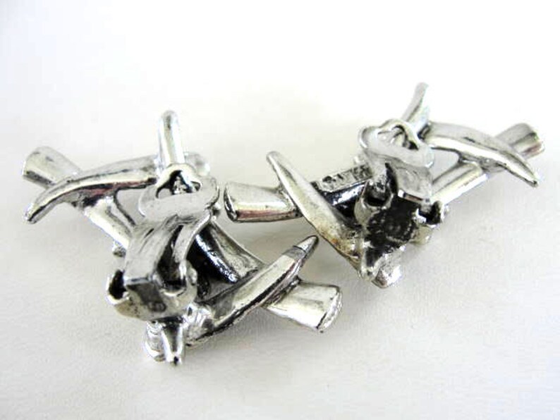 Oriental Letter Earrings Vintage Signed Fabulous