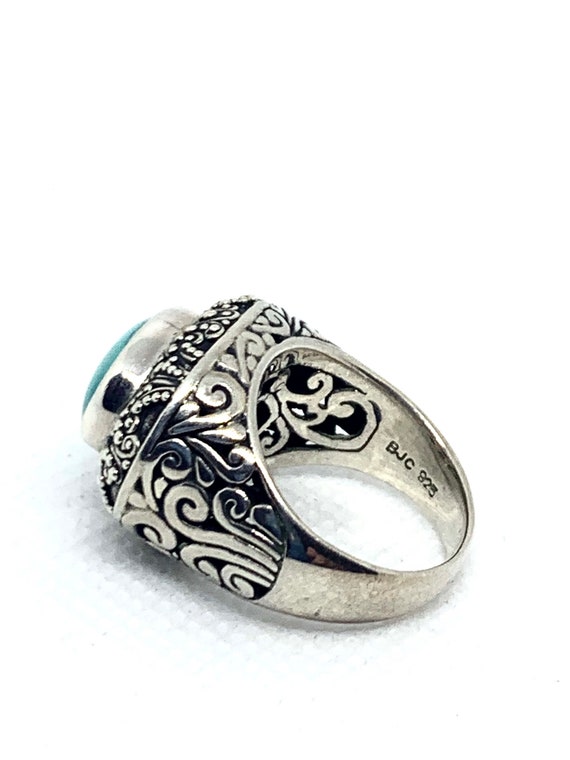 Samuel Benham Ring Turquoise Sterling Silver Orna… - image 8