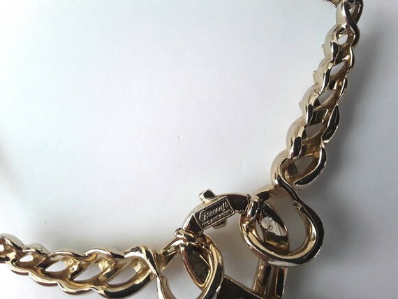 Corocraft Baguette Neckpiece Vintage Rhinestones … - image 4