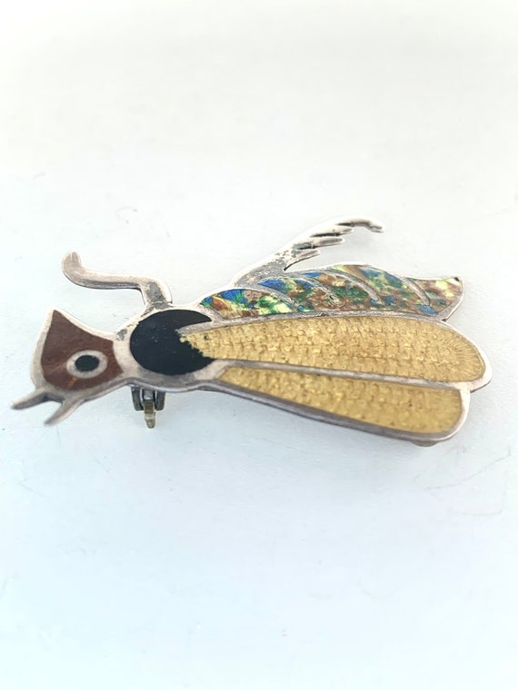 Jeronimo Fuentes Insect Bug Vintage Pin Sterling … - image 3